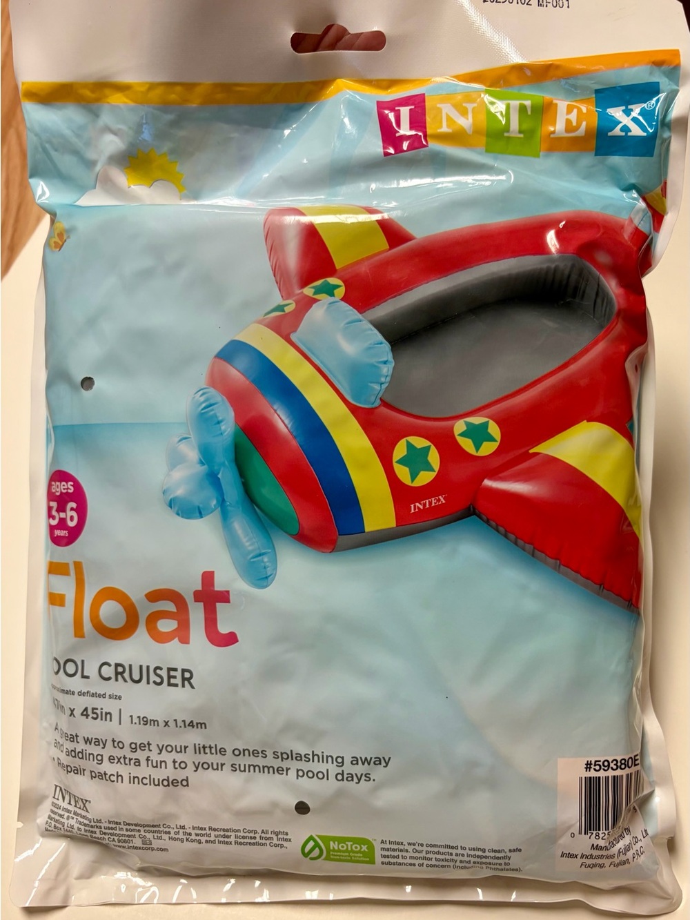 New Intex Kids Red Airplane Pool Float — Inflatable Cruiser